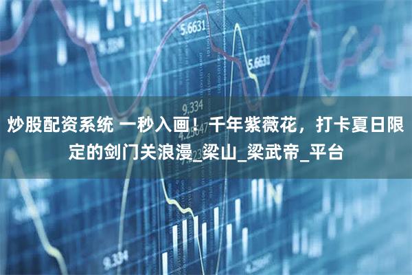 炒股配资系统 一秒入画！千年紫薇花，打卡夏日限定的剑门关浪漫_梁山_梁武帝_平台